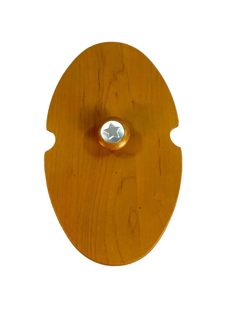 Longaberger Woodcrafts Wood Lid w/Wood Knob & Star 10.5